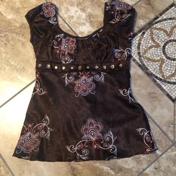Heart Soul Tops - Heart Soul tie back top size medium
